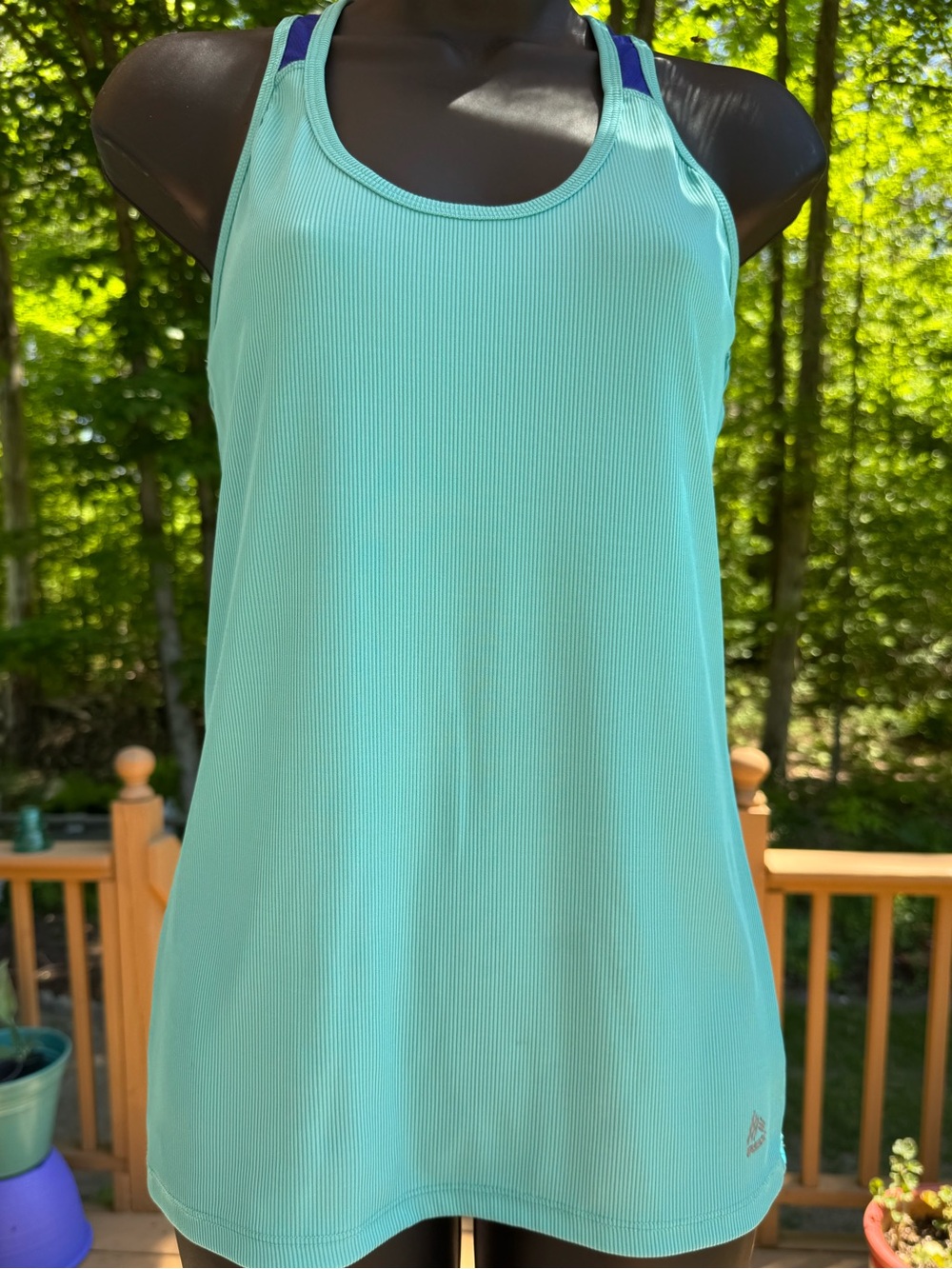 RBX Mint Aqua Tank with Purple Razor Back Straps